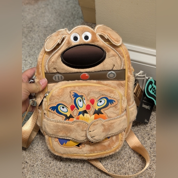 Loungefly | Bags | Loungefly Disneys Up Tan Furry Dog Dug Backpack With ...